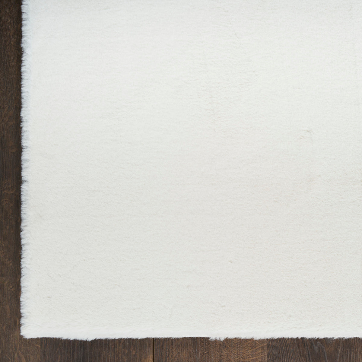 nourison soft plush rabbit fur sff01 white rug