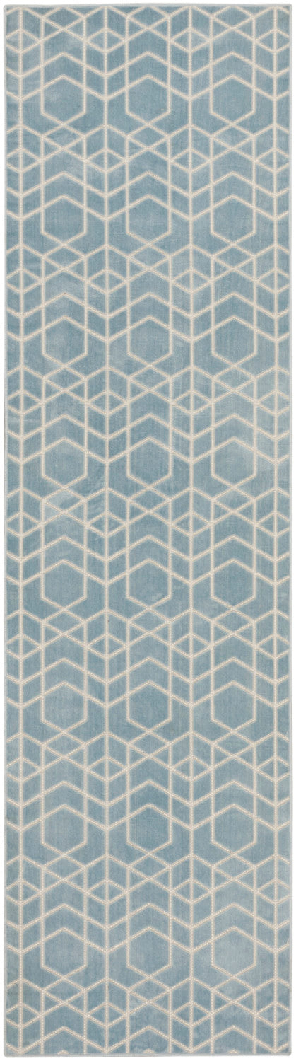 nourison washable charm wch01 blue ivory rug