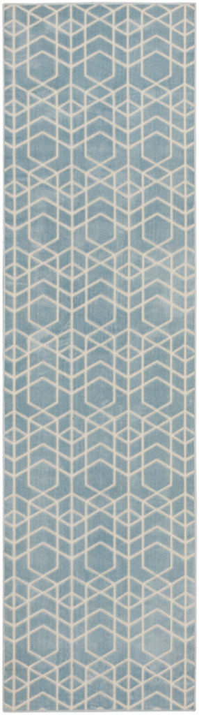 nourison washable charm wch01 blue ivory rug