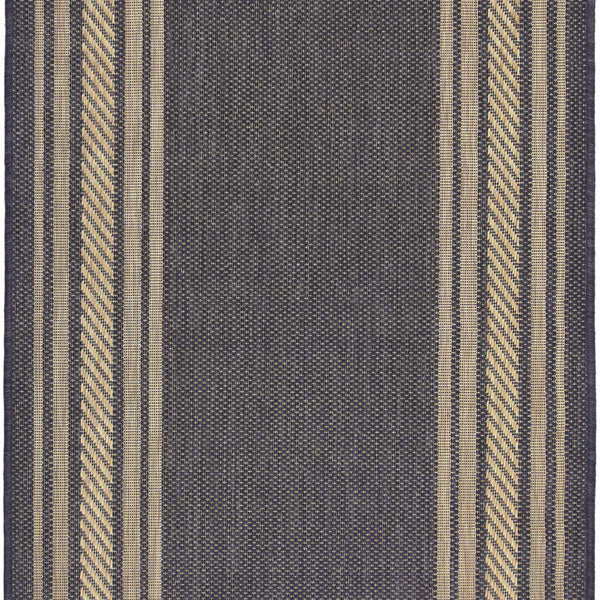 nourison horizon indoor outdoor hoz03 charcoal rug