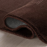 dash albert elevated solids 200svhl01c truffle brown woven flatwoven wool rug