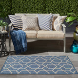 nourison horizon indoor outdoor hoz01 denim rug