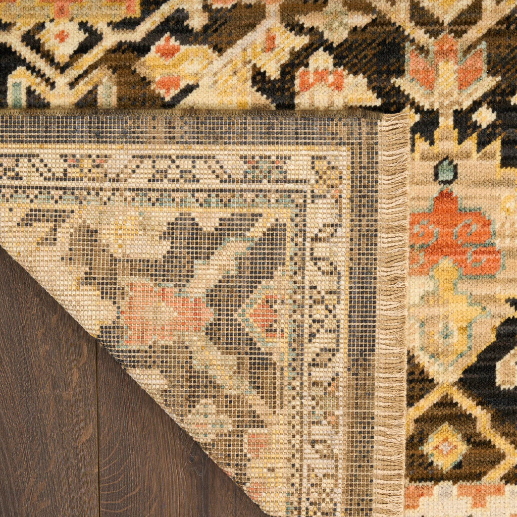 nourison antique bloom anb02 mocha multicolor rug