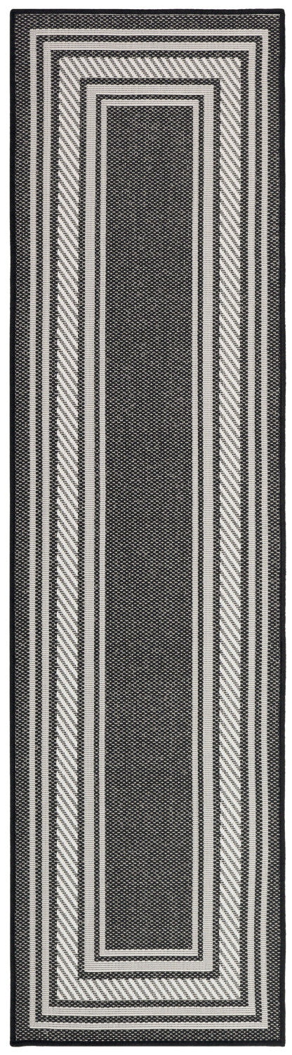 nourison horizon indoor outdoor hoz03 black rug
