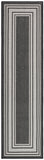 nourison horizon indoor outdoor hoz03 black rug
