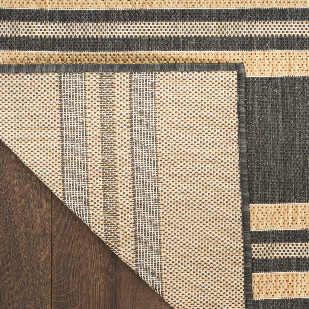 nourison horizon indoor outdoor hoz05 charcoal rug