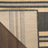nourison horizon indoor outdoor hoz05 charcoal rug