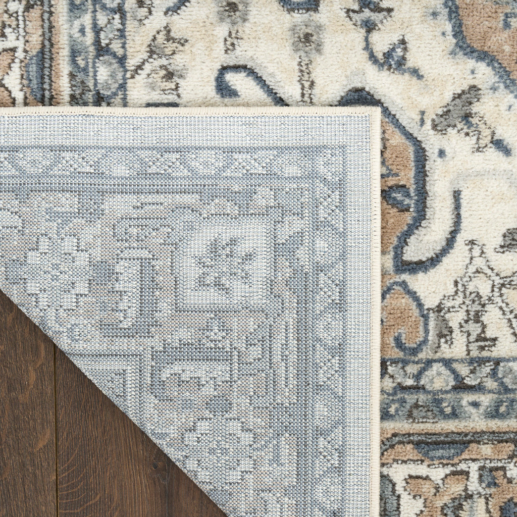 nourison quarry qua18 ivory taupe rug