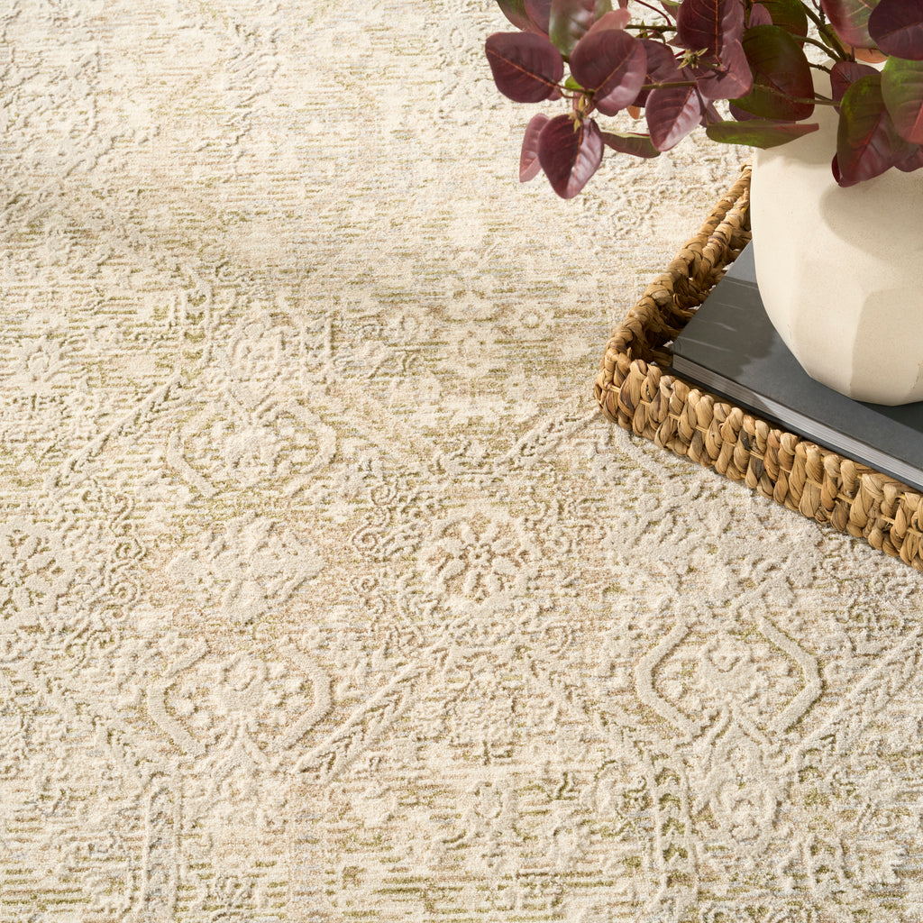 nourison sultana sll05 beige green rug