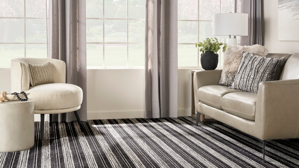 rugs done right custom carolina stripe crlst noir rug