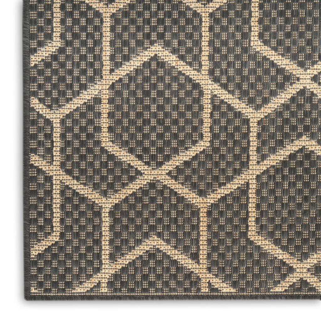 nourison horizon indoor outdoor hoz01 charcoal rug