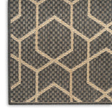 nourison horizon indoor outdoor hoz01 charcoal rug