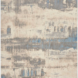 nourison solace sla07 ivory grey blue rug