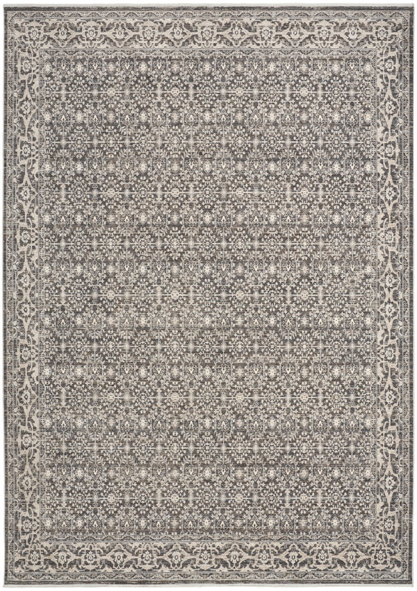 nourison shadows shw04 charcoal ivory rug