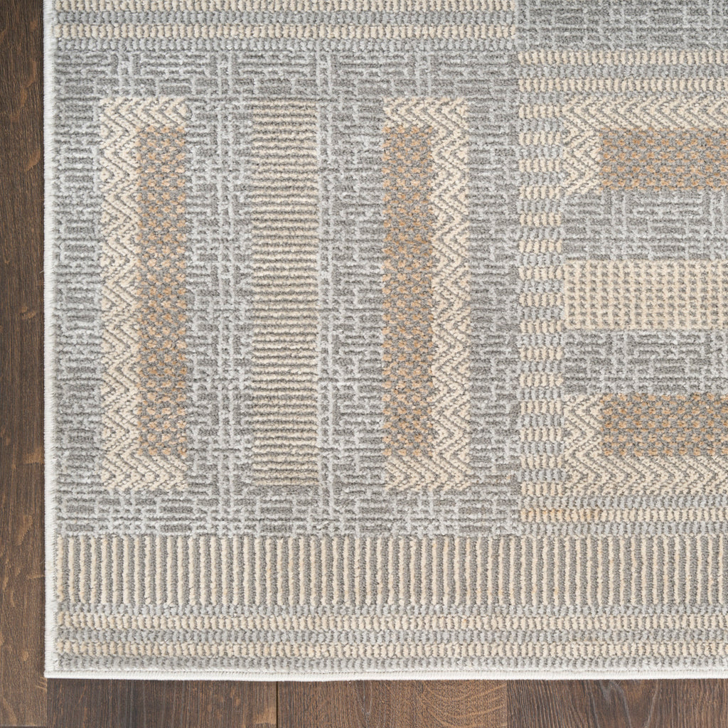 nourison nordic nrc11 grey multicolor rug