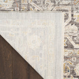 nourison antique fusion anf01 ivory charcoal rug