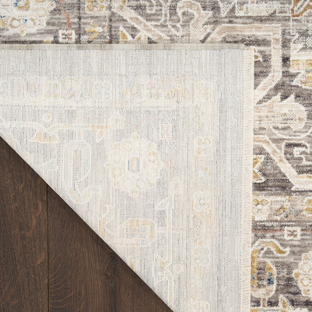 nourison antique fusion anf01 ivory charcoal rug