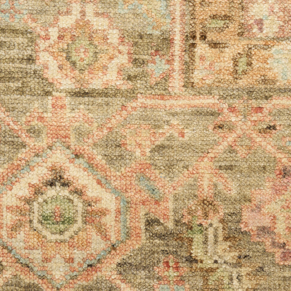 nourison heritage vine htv06 rust rug