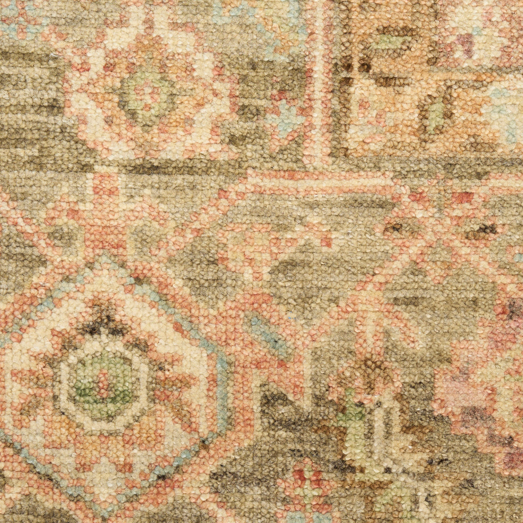 nourison heritage vine htv06 rust rug