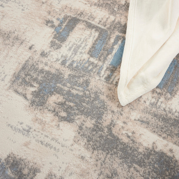 nourison solace sla07 ivory grey blue rug