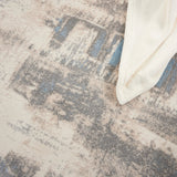nourison solace sla07 ivory grey blue rug