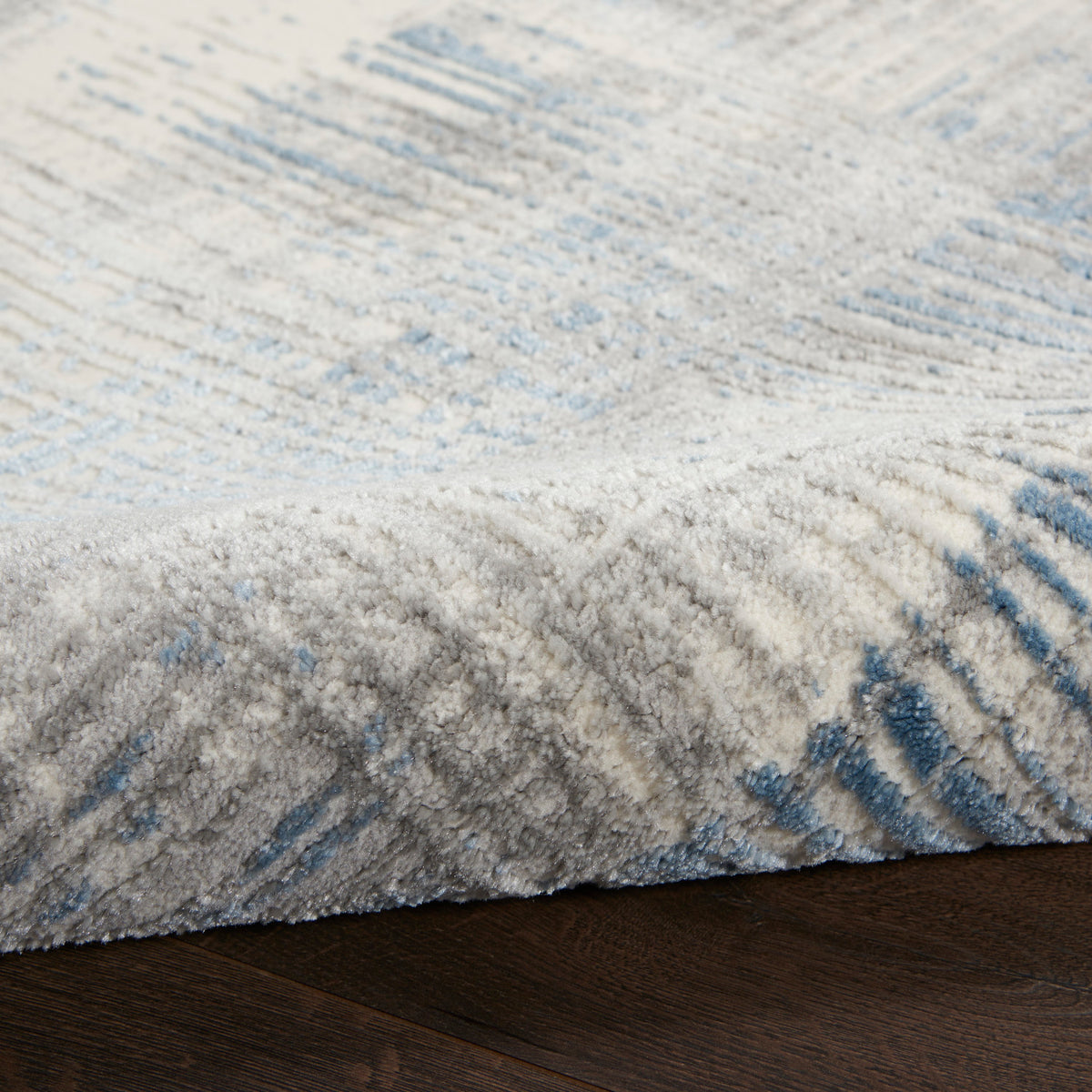 nourison solace sla03 ivory grey blue rug
