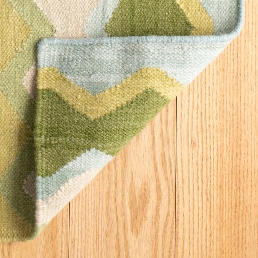dash albert safety net da1776 green woven flatwoven wool rug