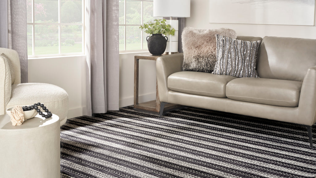 rugs done right custom carolina stripe crlst noir rug