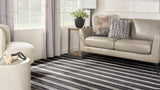 rugs done right custom carolina stripe crlst noir rug