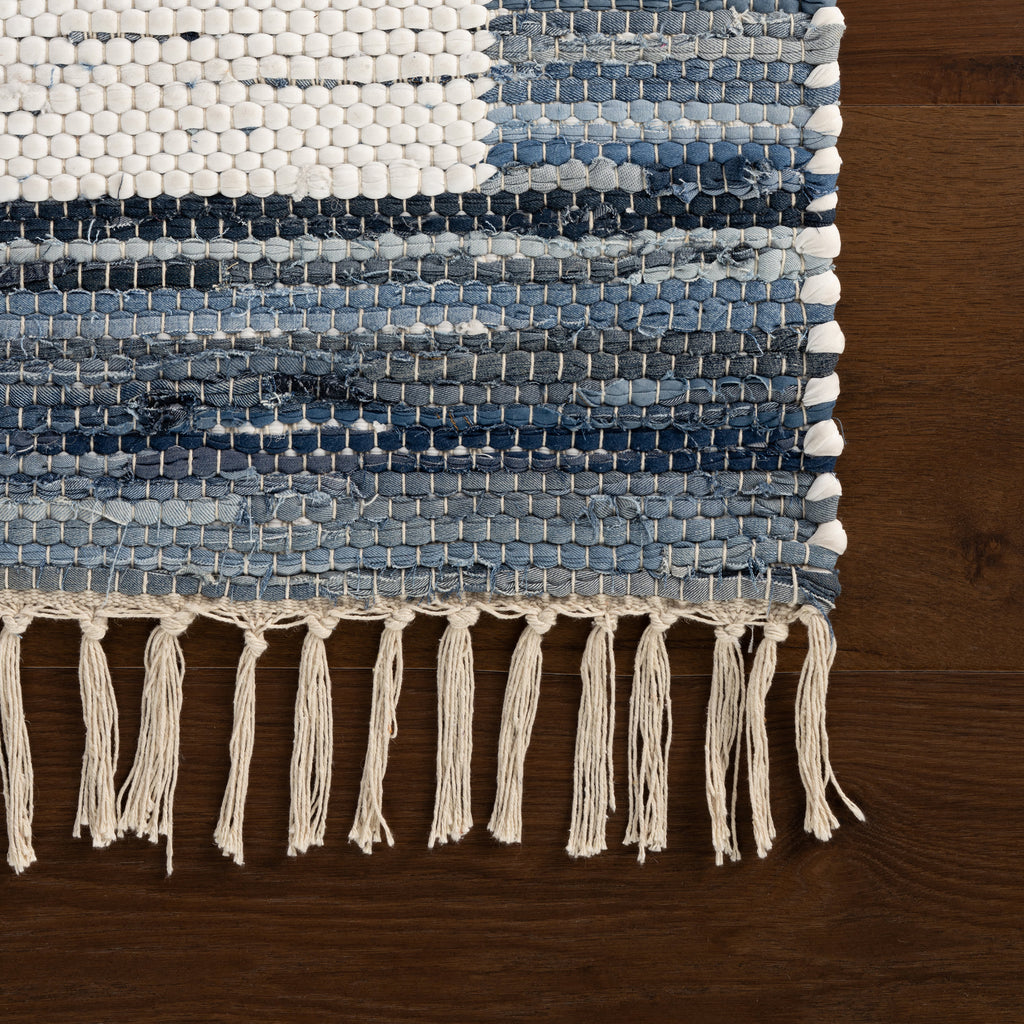 dash albert dira da2557 blue woven flatwoven cotton rug
