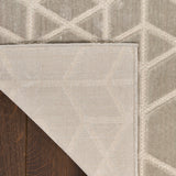 nourison washable charm wch01 silver ivory rug