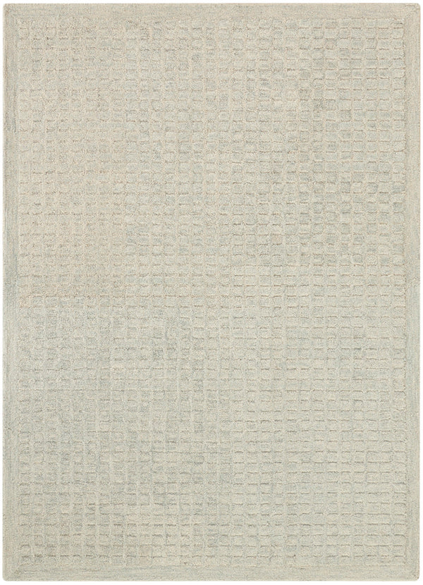 nourison pure grids pgr01 light blue rug