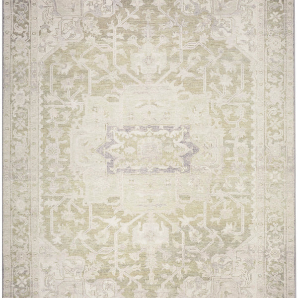 nourison vintage washables vws08 green rug