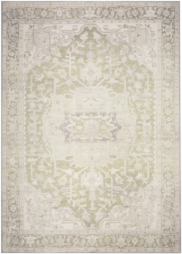 nourison vintage washables vws08 green rug