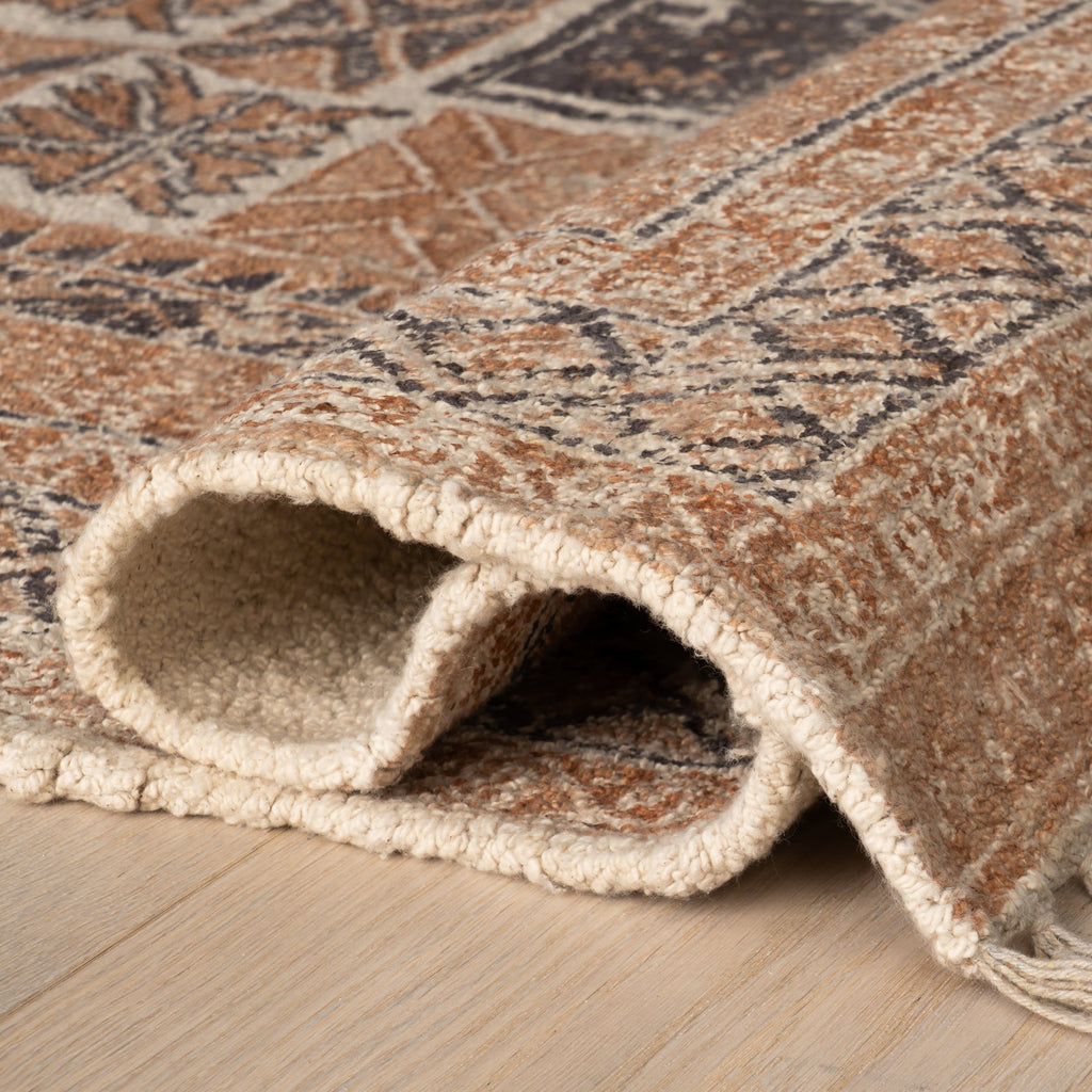 dash albert manglam arts da2380 brown woven flatwoven cotton rug