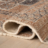 dash albert manglam arts da2380 brown woven flatwoven cotton rug