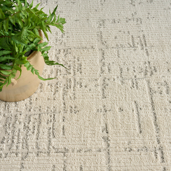 nourison ivory hues ivh01 ivory grey rug