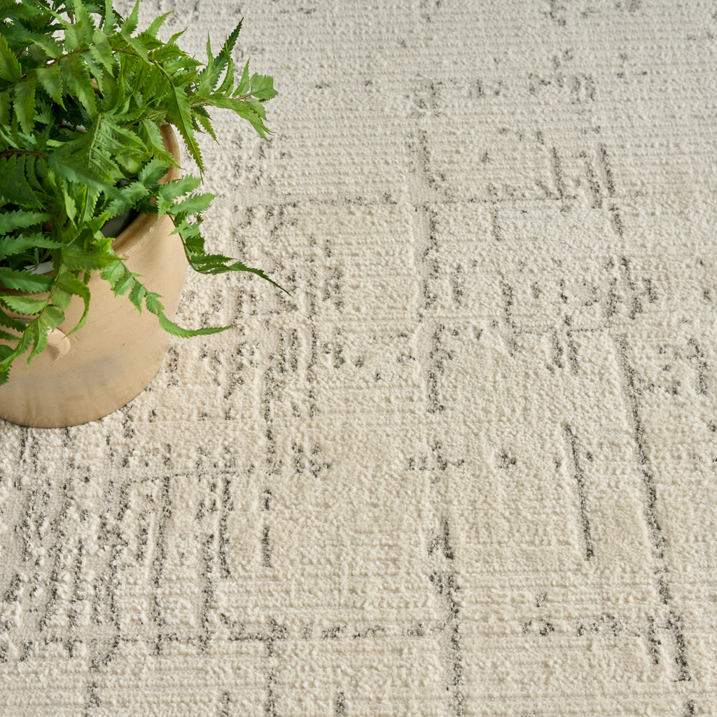 nourison ivory hues ivh01 ivory grey rug