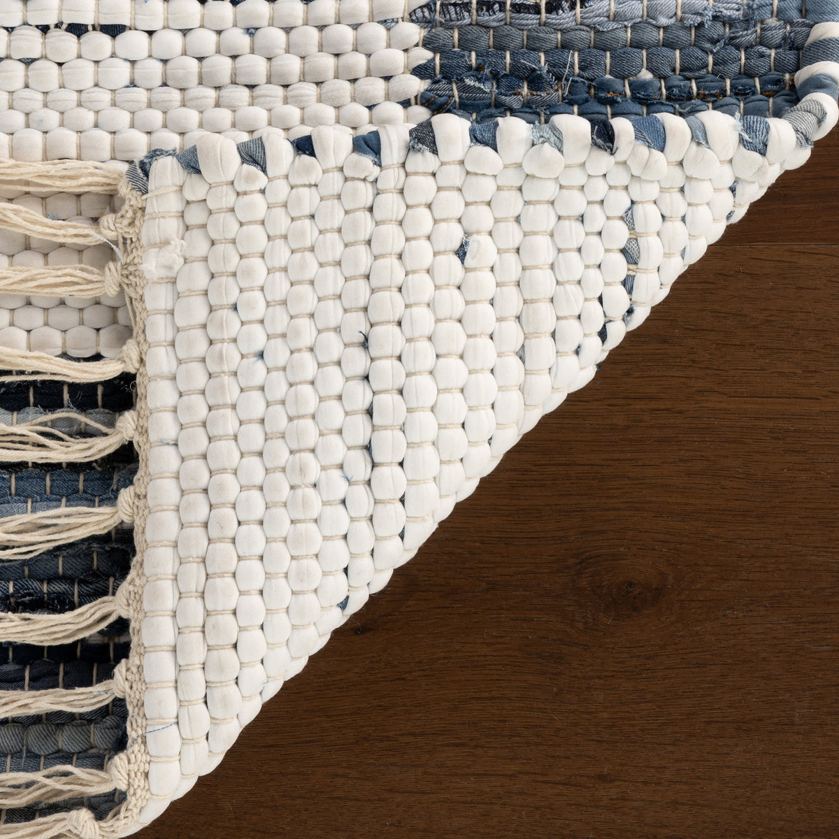 dash albert dira da2557 blue woven flatwoven cotton rug