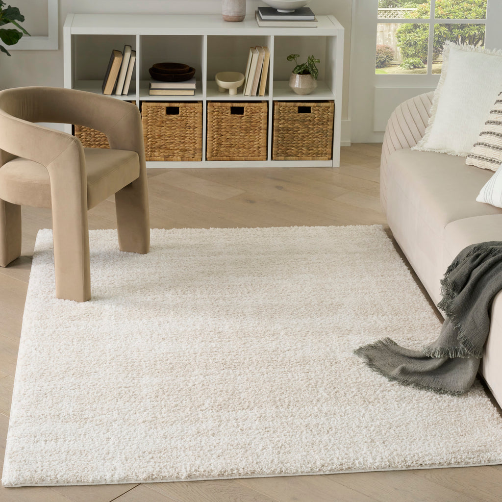 nourison modern shag mmd04 ivory beige rug
