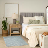 nourison washable charm wch03 blue ivory rug