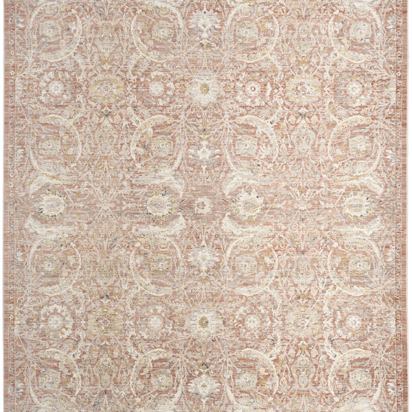 nourison antique fusion anf03 brick rug