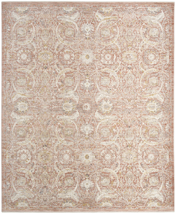 nourison antique fusion anf03 brick rug
