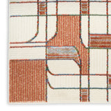 nourison nordic nrc17 ivory rust rug