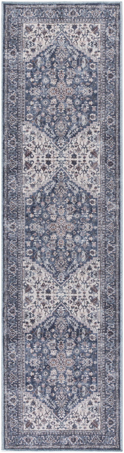 nourison new concept washables sr104 navy ivory rug