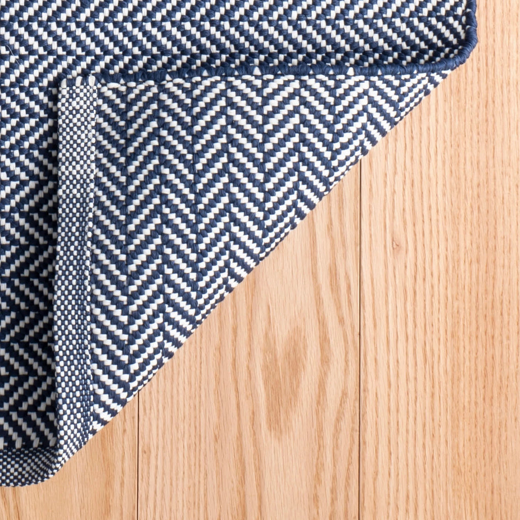 dash albert herringbone da389 navy rug