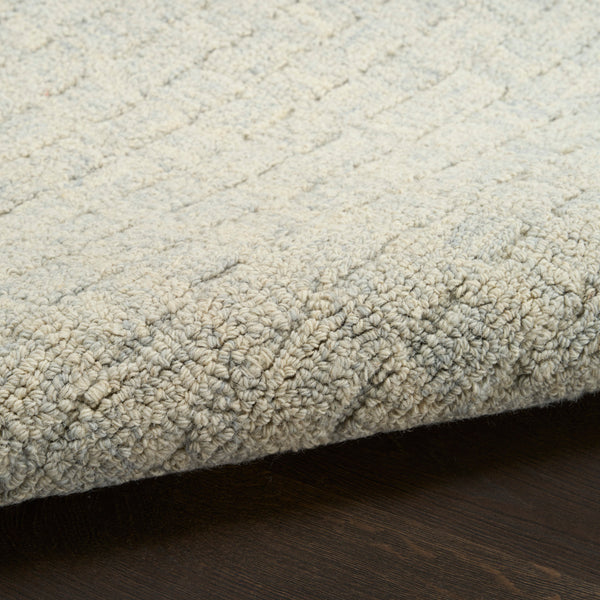 nourison pure grids pgr01 light blue rug