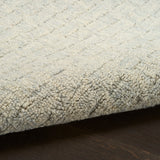 nourison pure grids pgr01 light blue rug