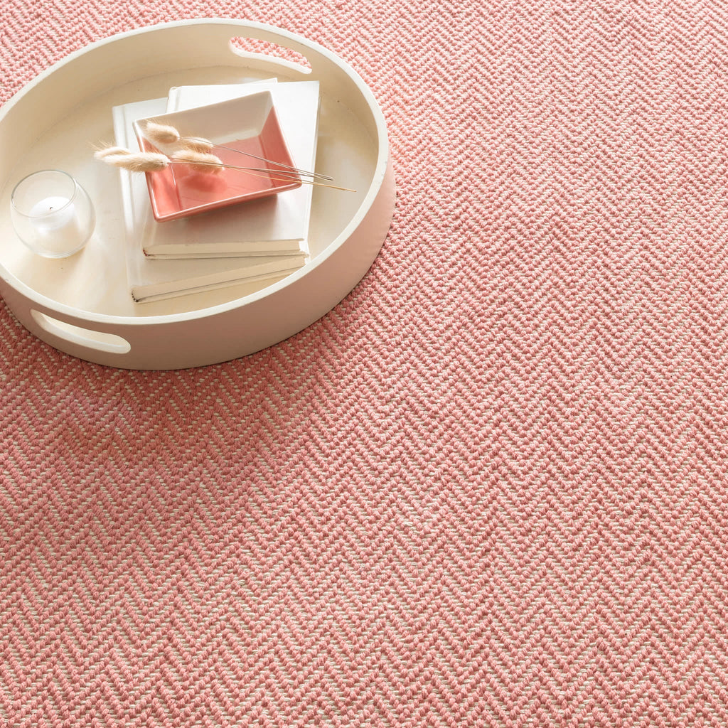 dash albert herringbone rda420 coral rug