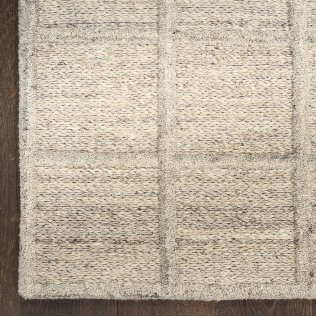 nourison pure framework fra01 silver rug